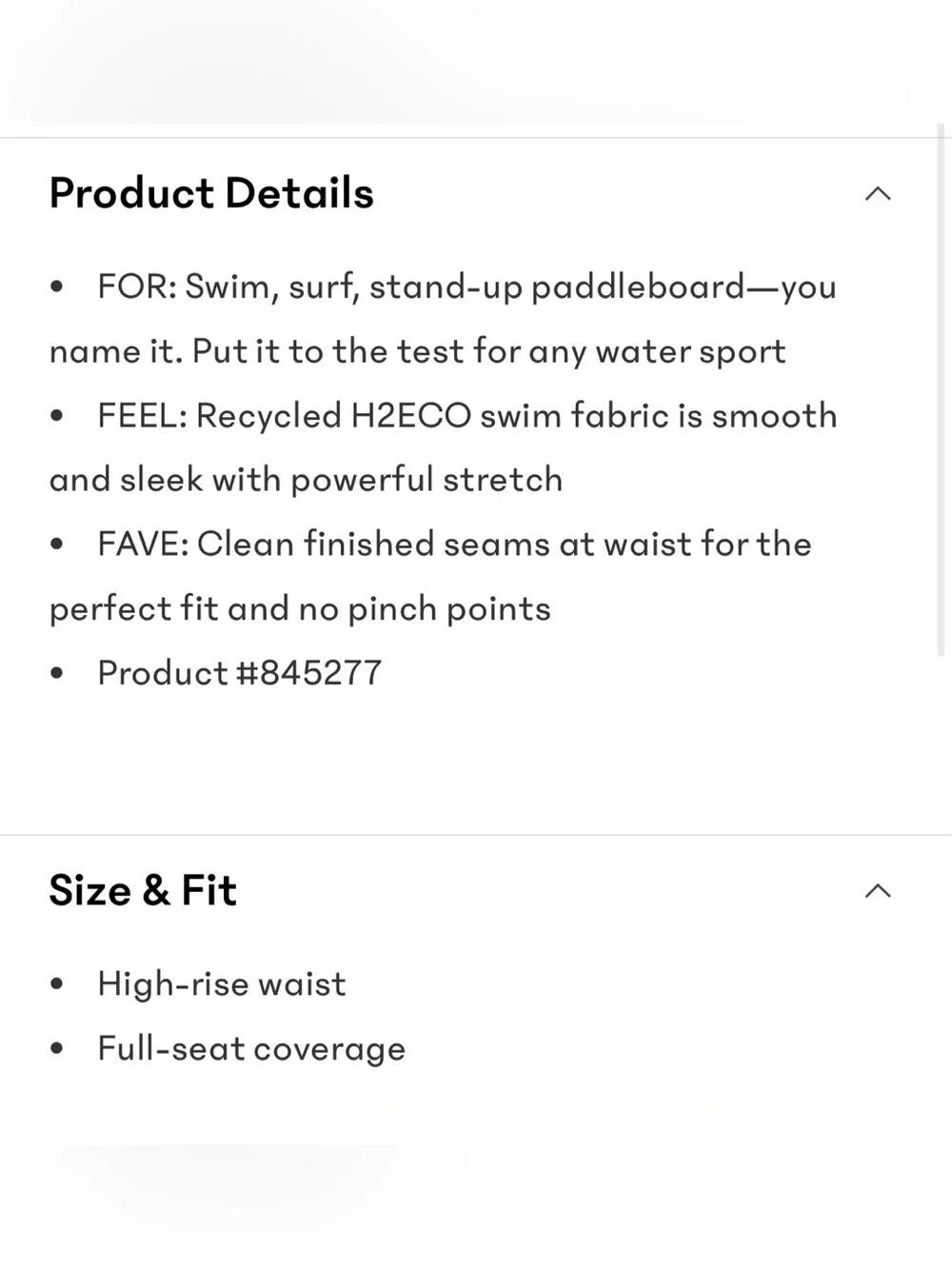 NWT Athleta 2Piece Swim Set of Square Neck Tipped Top & Bottom Sz M